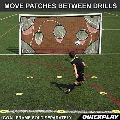 QuickPlay Soccer Goal Target Nets with 7 Scoring Zones Practice