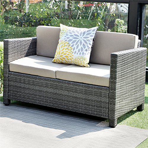 Solaste Outdoor Patio Furniture Set 4 Piece Conversation Set All
