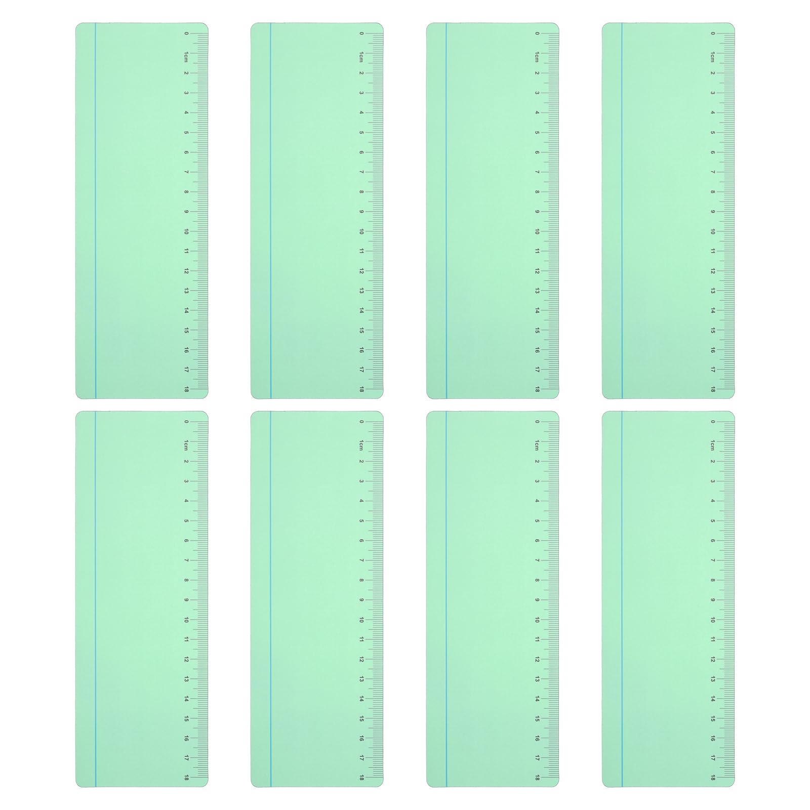 PATIKIL Guided Reading Strips, 8pcs Highlight Colored Overlay Bookmark Reading Tracking Ruler with Line Teacher Teaching Supplies for Classroom, Grass Green — image 1