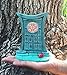 GlitZGlam Miniature Zen Fairy Door for Miniature Garden Fairies and Gnomes - Beautiful Turquoise Asian-Style Zen Fairy Miniature Door with Removable Red Fairy Shoes
