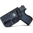 POLE.CRAFT IWB Kydex Holster Custom Fits: Glock 43 / Glock 43X - Inside Waistband Carry Holster - Adj. Cant Retention - Cover Mag-Button - No Wear - No Jitter