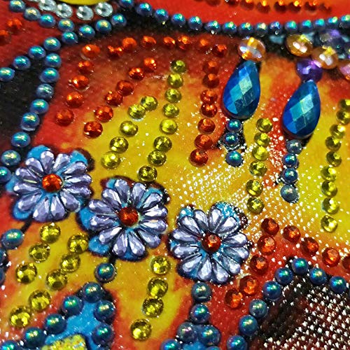 Koolee 5D Diamond Painting - Elephant Crystal Rhinestone Diamond Embroidery for Painting, Drawing, Sketching, Animation, Calligraphy (Multicolor)