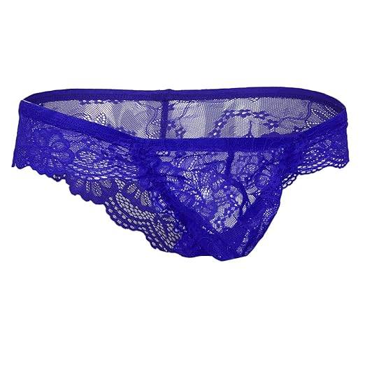 F Fityle Herren Spitzen Unterwäsche G-Strings Tanga Erotik Dessous Unterhose Briefs Rüsche Thong Bikinislip Pants