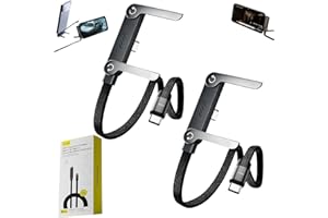 2-in-1 Invisible Holder Charger Cable, 240W Fast Charging Cord with Built-in Phone Stand, 2026 New Type C and Folding Phone H