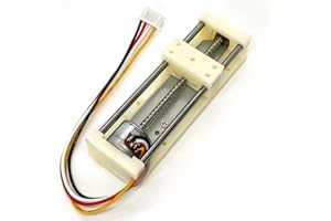 QINIZX DC 5V Micro 2-Phase 4-Wire Stepper Motor Linear Rail 48mm Stroke Linear Stage Actuator Lead Screw Slider Stepping Motor Small Electric Motors 18 Degree Step Angle