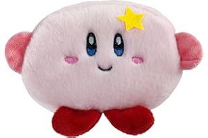 BRTOO Cute Coin Purse Plush Animal Coin Pouch Small Funny Kawaii Change Purses with Zipper Mini Cute Wallet Shark Bag for Women & Girl (Pink star)