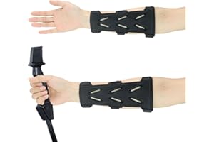 LENPESTIA Archery Arm Guard 1PCS Adjustable Bow Armguard Archery Forearm Protector Lightweight Hunting Target Shooting Arm Guards for Archery for Archer Hunter Fits Youth & Adults