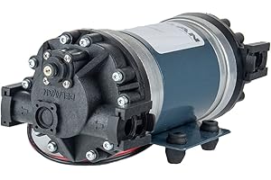 Delavan Fluid Power 7972-111E-SB PowerFLO Electric 12 VDC Diaphragm Pump w/Multi Intake Outtake Options, Max Fluid Temperatur