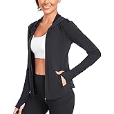 AGVNG Womens UPF 50+ Long Sleeve Hooded Jackets Lightweight UV Protection Sun Shirts Workout Athletic Hiking Running Tops