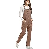 VOHOTO Womens Denim Overalls Jean Bib Ladies Baggy Loose Fit Causal Overall Adjustable Straps Work Jumpsuit with Pockets