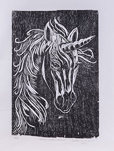 Original Art prints, Xilography, woodblock print, handmade, Myth or Reality, Costa Rica, Christmas gift, home decor, 16.14" x 19.68" Cerfitied authenticity by artist,, Sabrina Vargas-Jimenez