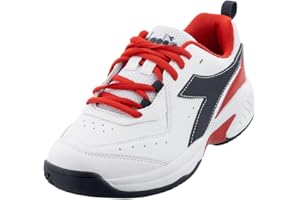 Diadora Junior`s S.Challenge 5 SL Tennis Shoes White and Blue Corsair