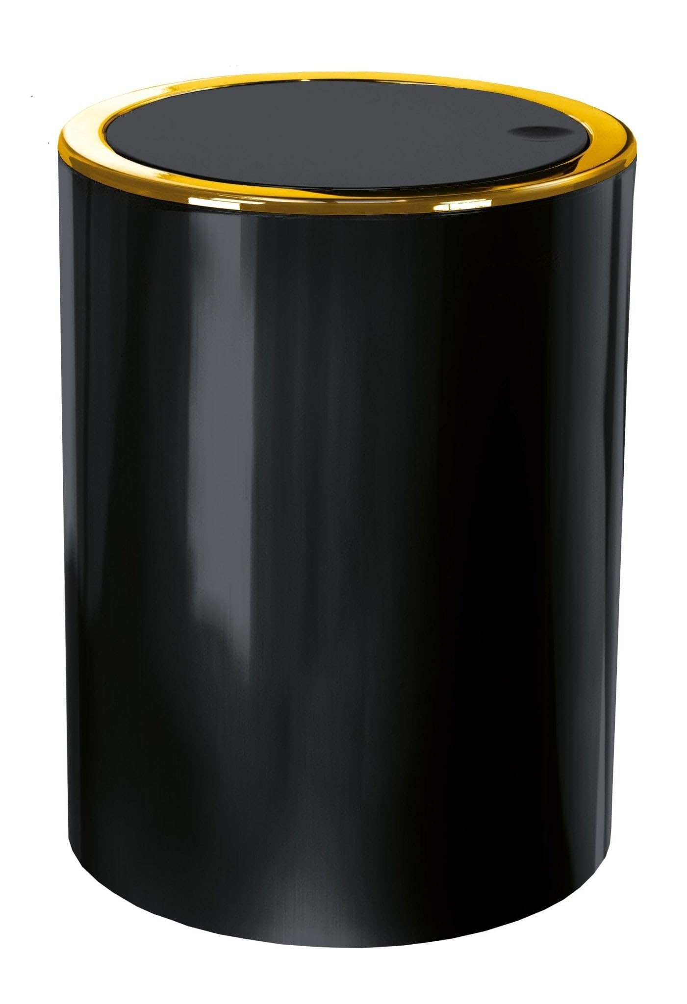Kleine Wolke Golden Clap Cosmetic Bin 5 Litres Black