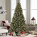 Best Choice Products 6ft Pre-Lit Spruce Hinged Artificial Christmas Tree w/ 250 UL-Certified Incandescent Warm White Lights, Foldable Stand