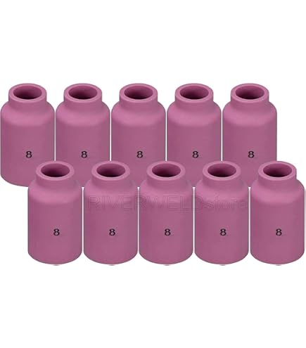 RIVERWELD TIG Alumina Nozzle Ceramic Cups Long Large Diameter