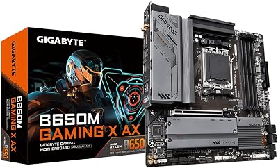 Gigabyte B650M GAMING X AX Motherboard AM5 Ryzen 7000 DDR5 Wi-Fi 6E 2.5GbE