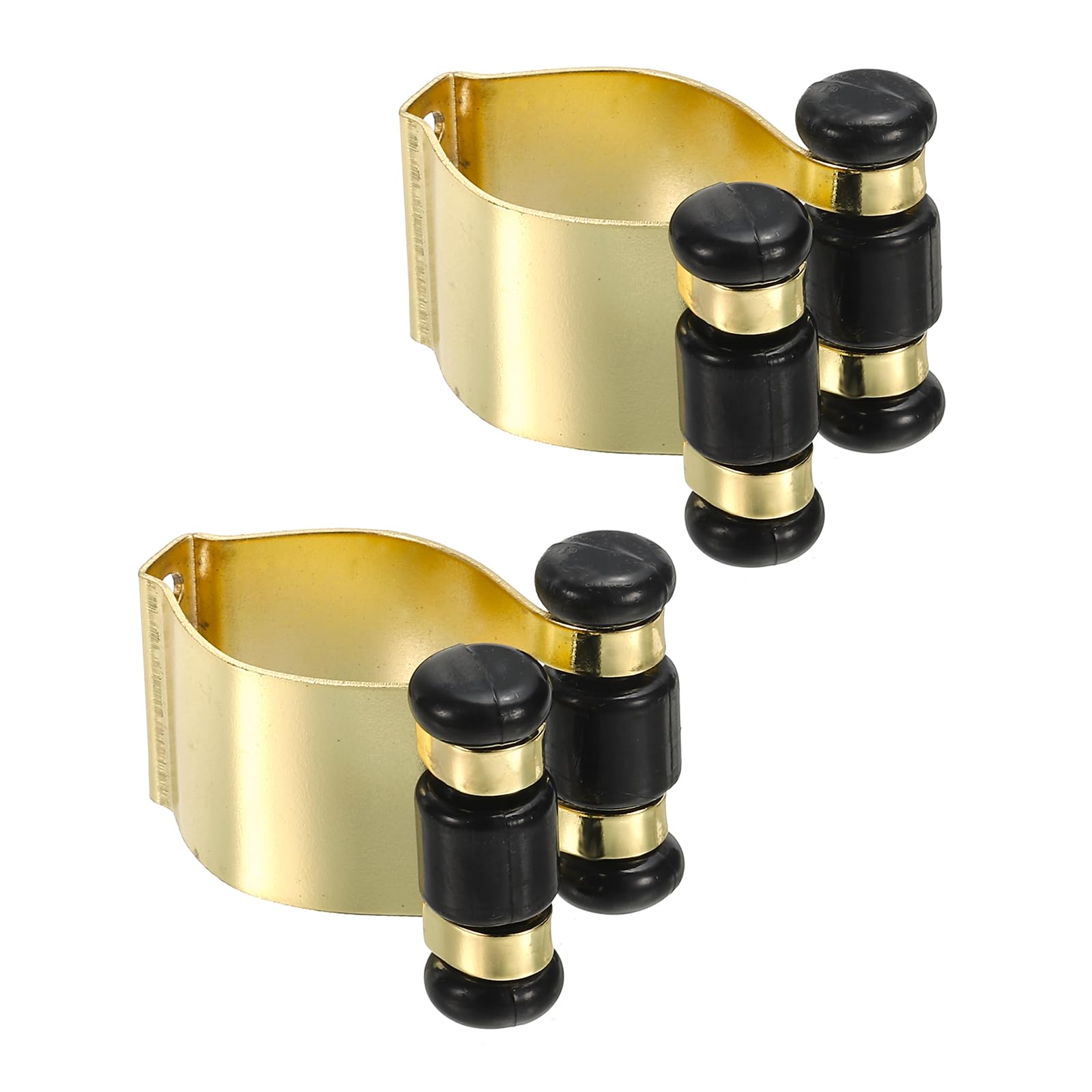 PATIKIL Metal Pool Cue Clips, 2 Pack Billiard Stick Clips, Gold Tone