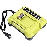 Kotoate Replacement for Ryobi 40V Battery Charger, OP401 Charger Compatible with Ryobi 40V Lithium Battery OP4040 OP4050 OP4050A OP40601 OP4026 OP4015 OP4030 Fast Charger