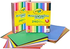 Crayola Construction Paper Bulk Pack (480 Sheets) – 10 Assorted Colors, 9x12, Classroom Arts & Crafts Supplies for Kids, Art Paper for School Projects