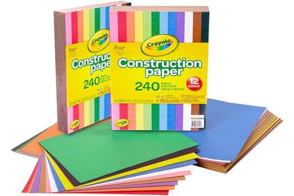 Crayola Construction Paper - 480ct (2pck), Bulk School Supplies For Kids, Classroom Supplies, Art Paper for Arts & Crafts
