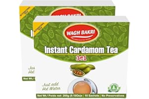 Wagh Bakri Instant Cardamom Chai Tea (Pack of 2)