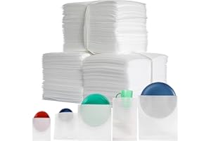 DZOMK 100 Pack Foam Packing Pouches, 5 Sizes Cushion Foam Wrap Sheets, Packaging Material for Dishes, Plates, Glass, Cups, Mu