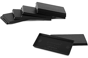 Evemodel Rectangle Model Bases Black Plastic for Wargames Table Top (30 * 60mm-20pcs)