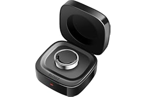 finlusri Smart Rings Charger Case Only Compatible with Oura Ring Gen 3 Heritage/Horizon - Rings Charging Box with Indicator Light - Portable for Ring Storage, Travel, Prevent Scratches (Size 7)