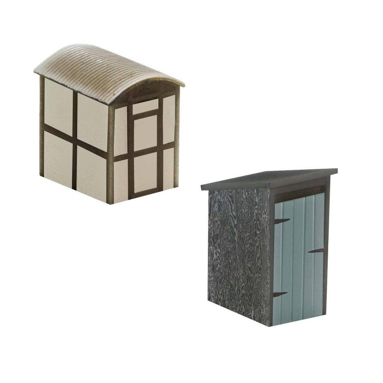 Hornby R9782 OO Gauge Utility Lamp Huts x2 - Model Railway Accessories, Miniature Diorama Scenery for Hornby Train Sets - Lifelike Building Models - Scale 1:76