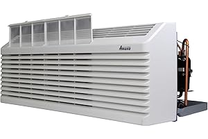 AMANA K-Series PTAC 12,000 BTU Air Conditioner Heat Pump with 3.5 kW Heater, 20 Amp plug, White - PTH123K35AXXX - A/C Unit Only