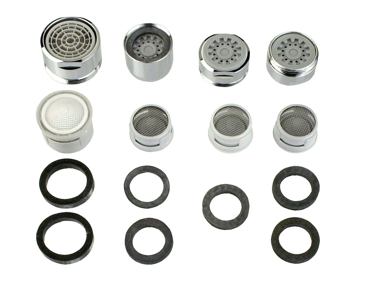 CORNAT T307100 Chrome Air Bubbler Set (8 Pieces)