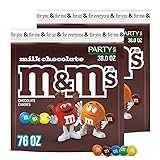 M&M'S Milk Chocolate Candy, Party Size, 38 oz Bag