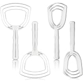 Mudder 4 Pieces 4 Pcs Bone Dust Scraper Fish Scale Remover Butcher Plastic White Fish Descaler Meat Scraper Cleaning Tools fo