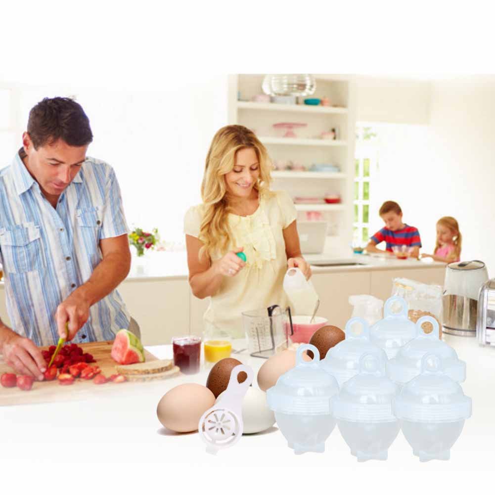 GoodGoodday Egg Boiler, 7 PCS Egglettes Silicone Egg Cooker, Huevo ...