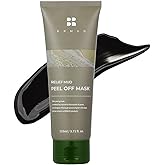 BRMUD Relief Mud Peel Off Mask - Gentle, Hypoallergenic, Exfoliating Deep Pore Blackhead Cleanser & Sebum Control - Korean Skincare for All Skin Types (3.72 fl oz)