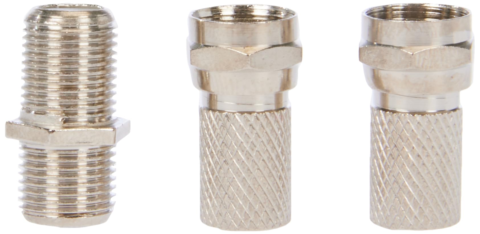 Legrand leg91023 – F TYPE Female Adapter with 2 Plugs Male Type F Screw-On