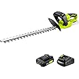 SnapFresh 20V Cordless Hedge Trimmer - 22" Dual-Action Blade,Electric Bush Trimmer,2.0Ah Battery & Fast Charger Included
