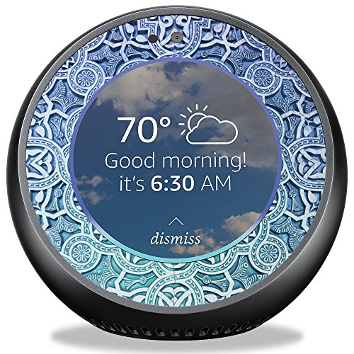 Click Here to See More Images Skin for Amazon Echo Spot - Carved Blue| MightySkins Protective, Durable, and Unique Vinyl Decal wrap cover | Easy To Apply, Remove, and Change Styles | Made in the USA