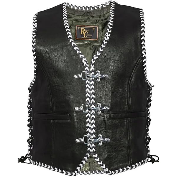 【新品未使用】RIDERS FAKE LEATHER VEST APEXFWDT Mens Motorcycle Faux Leather Vests Classic Black