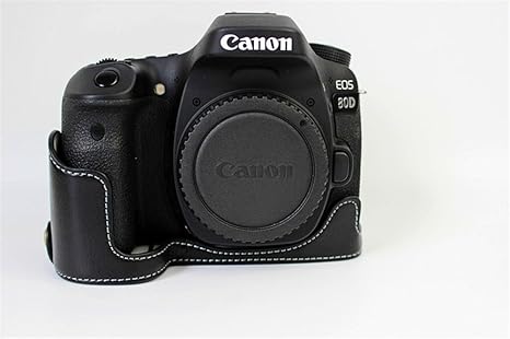 Zakao - Funda de piel auténtica para cámara Canon EOS 80D ...