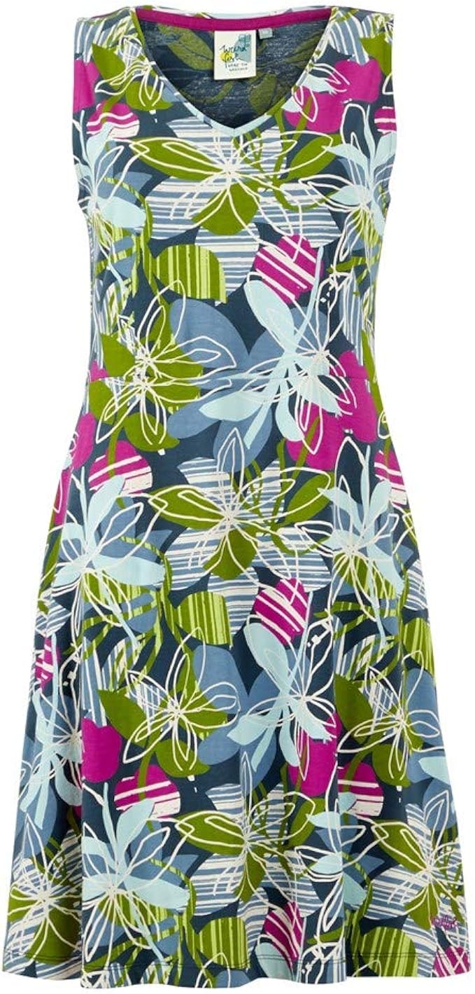 weird fish biscayne printed jersey dress