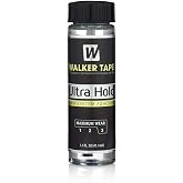 Walker Tape Co. Ultra Hold Hair System Adhesive 1.4 fl oz Brush-On Long-Lasting Waterproof Wig Glue Clear-Drying Lace Wig Adhesive for Sensitive Skin Maximum Wear 4+ Weeks