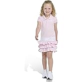 adidas Baby-Girls Short Sleeve Ruffle Polo Patriotic Dress