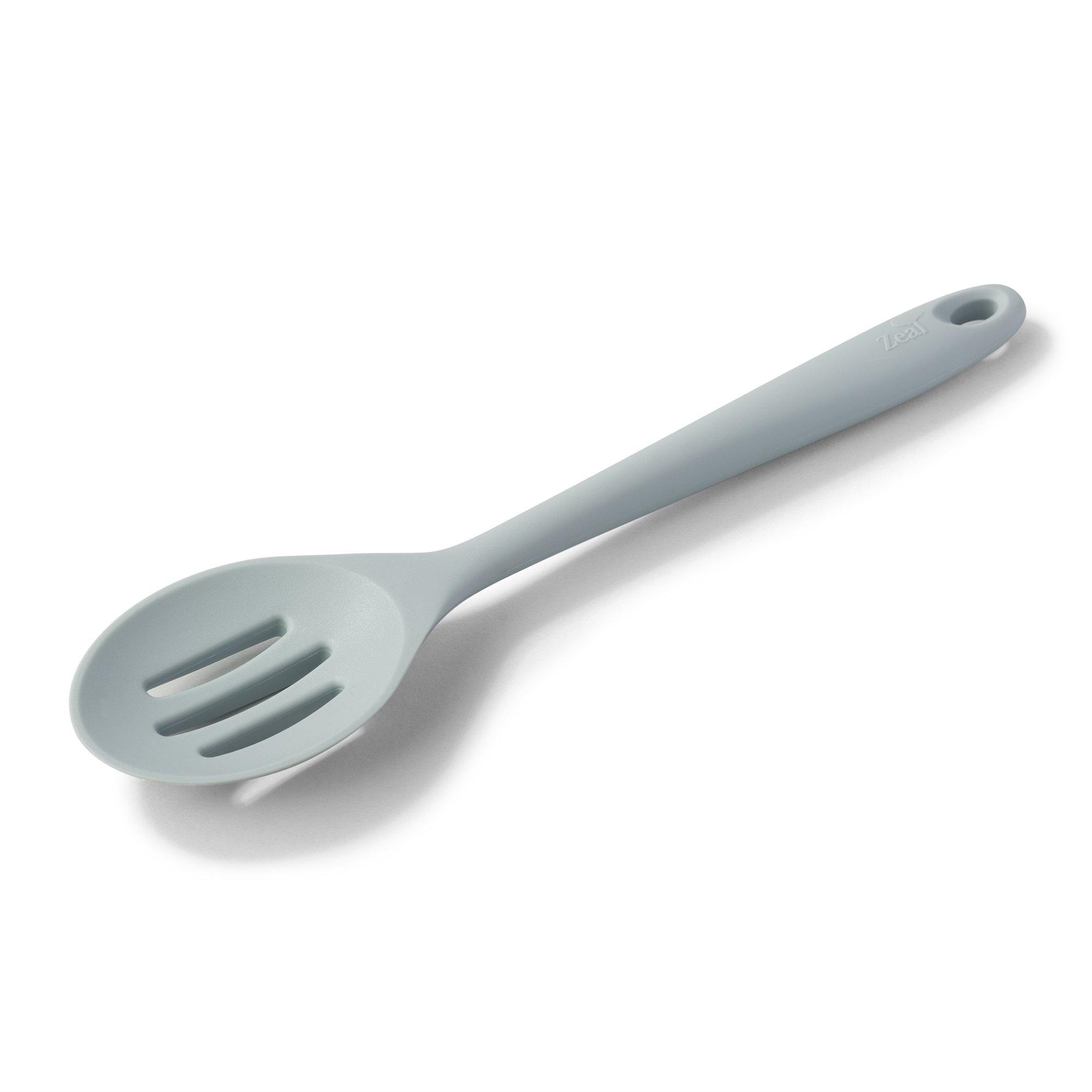 Zeal Silicone Non Scratch Slotted Spoon, Duck Egg Blue, 28 cm