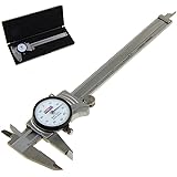 Anytime Tools Premium Dial Caliper 0-6"/0.001" Precision Double Shock Proof Solid Hardened Stainless Steel