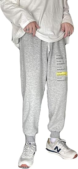 Amazon シジャァーノ スウェットパンツ メンズ プリント おしゃれ 秋 冬 チノパン テーパードパンツ ゆったり 大きいサイズ 人気 黒 トレーニングパンツ ウエストゴム ロング丈 カジュアル ランニング ロングパンツ 通販