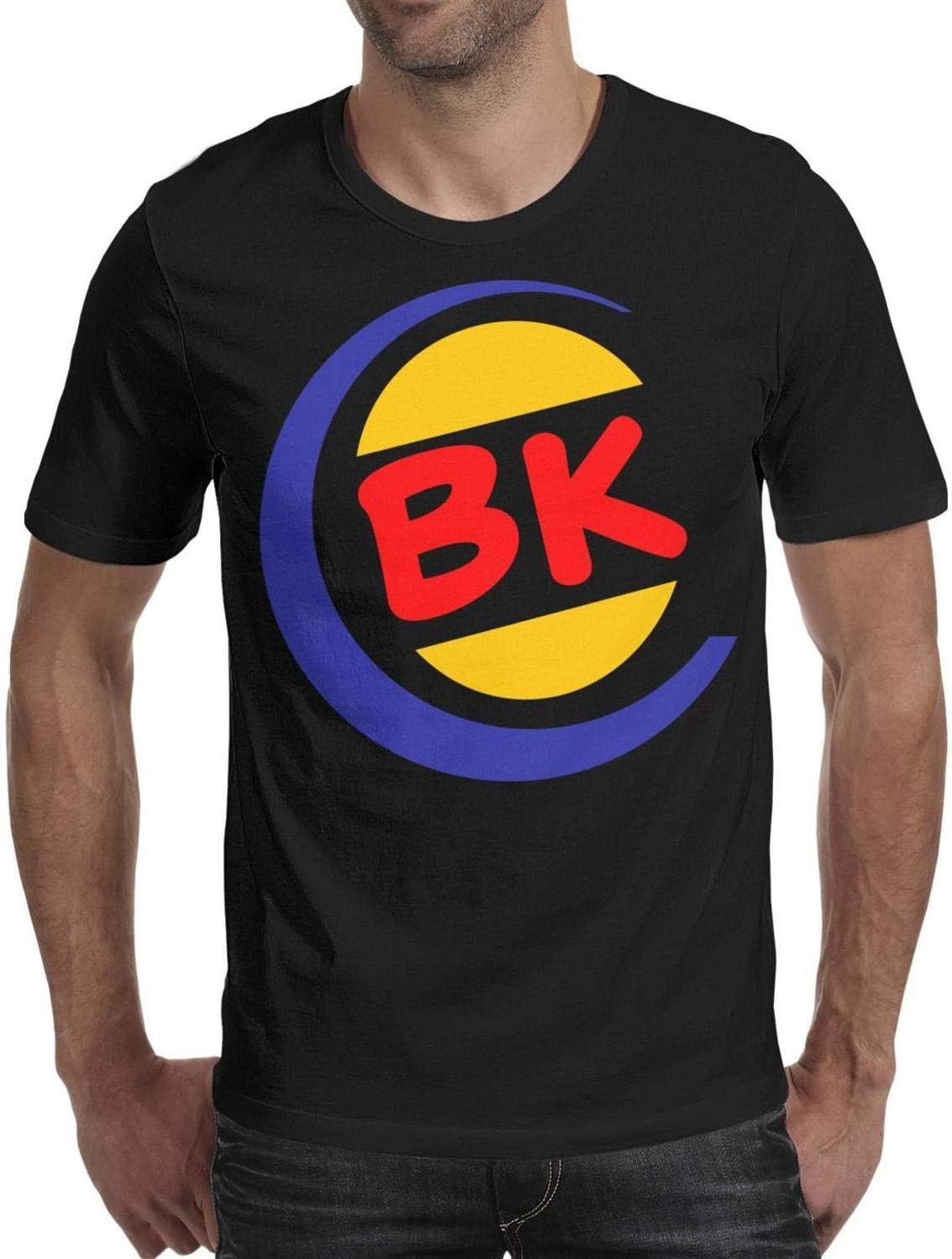 Men's t Shirts Vintage Short Sleeve Burger-King-Logo- t-Shirts