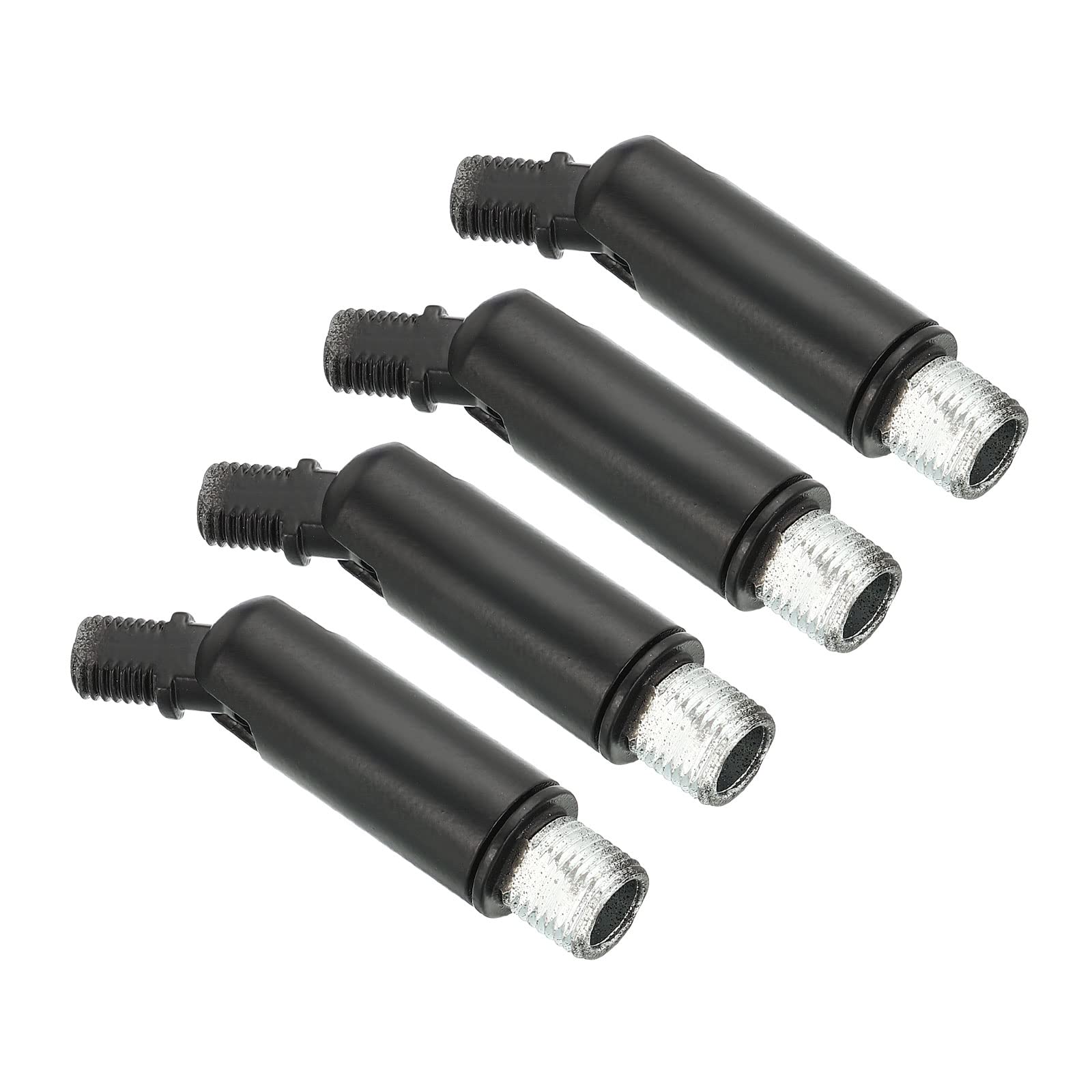 PATIKIL Sloped Ceiling Light Adapter, 4 Pack 180/350 Degree M10 M8 Thread Chandeliers Ceiling Pendant Lighting Adapter for Angle or Irregular Ceiling, Black