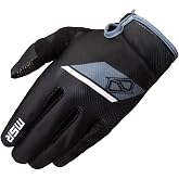 MSR Axxis Range Riding Gloves &ndash; Unisex Black/Grey/Orange &ndash; Lightweight Motocross, MTB, BMX &amp; Powersports Gloves for Men &amp; Women