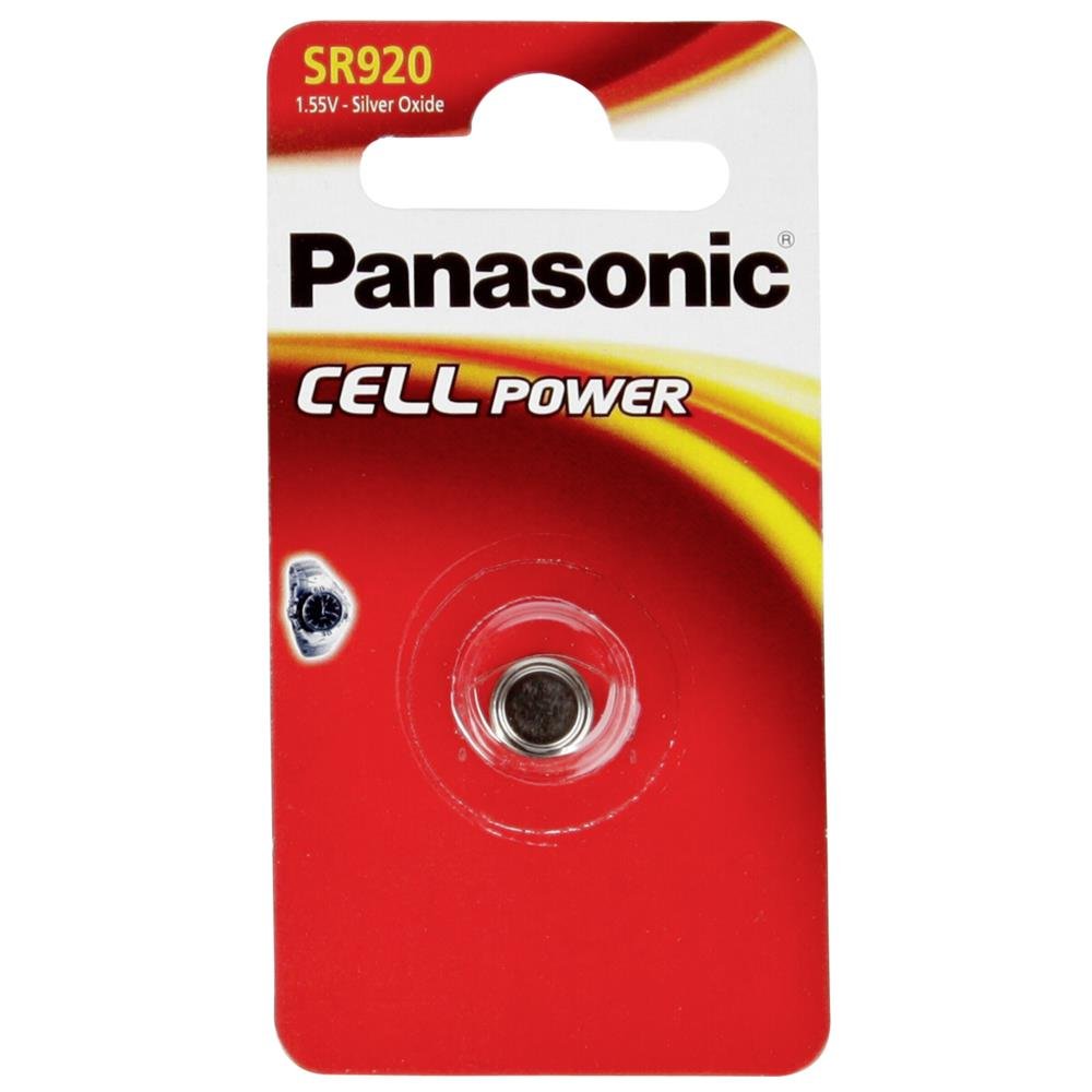 Panasonic SR 920 EL Silver Oxide Watch Batteries Button Cell (1.55 V, 45 mAh)